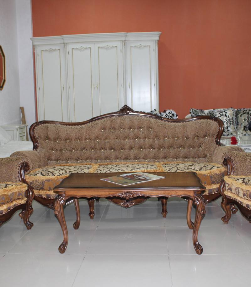 Set Canapea si fotolii Versailles (Nuc)