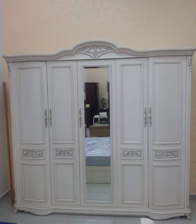 Dulap Barcelona 5 usi alb